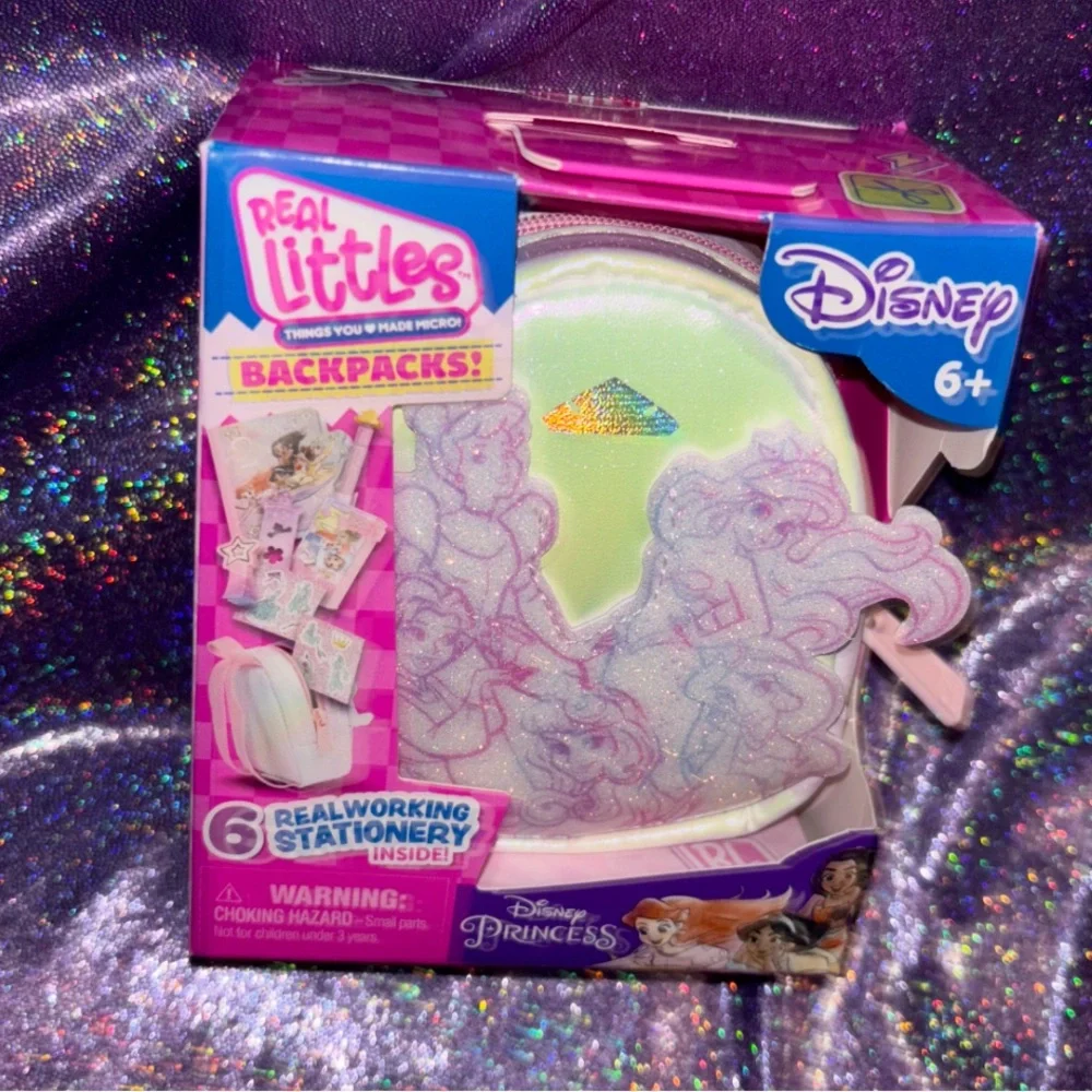 Real Littles Disney Princess Iridescent Mini Backpack